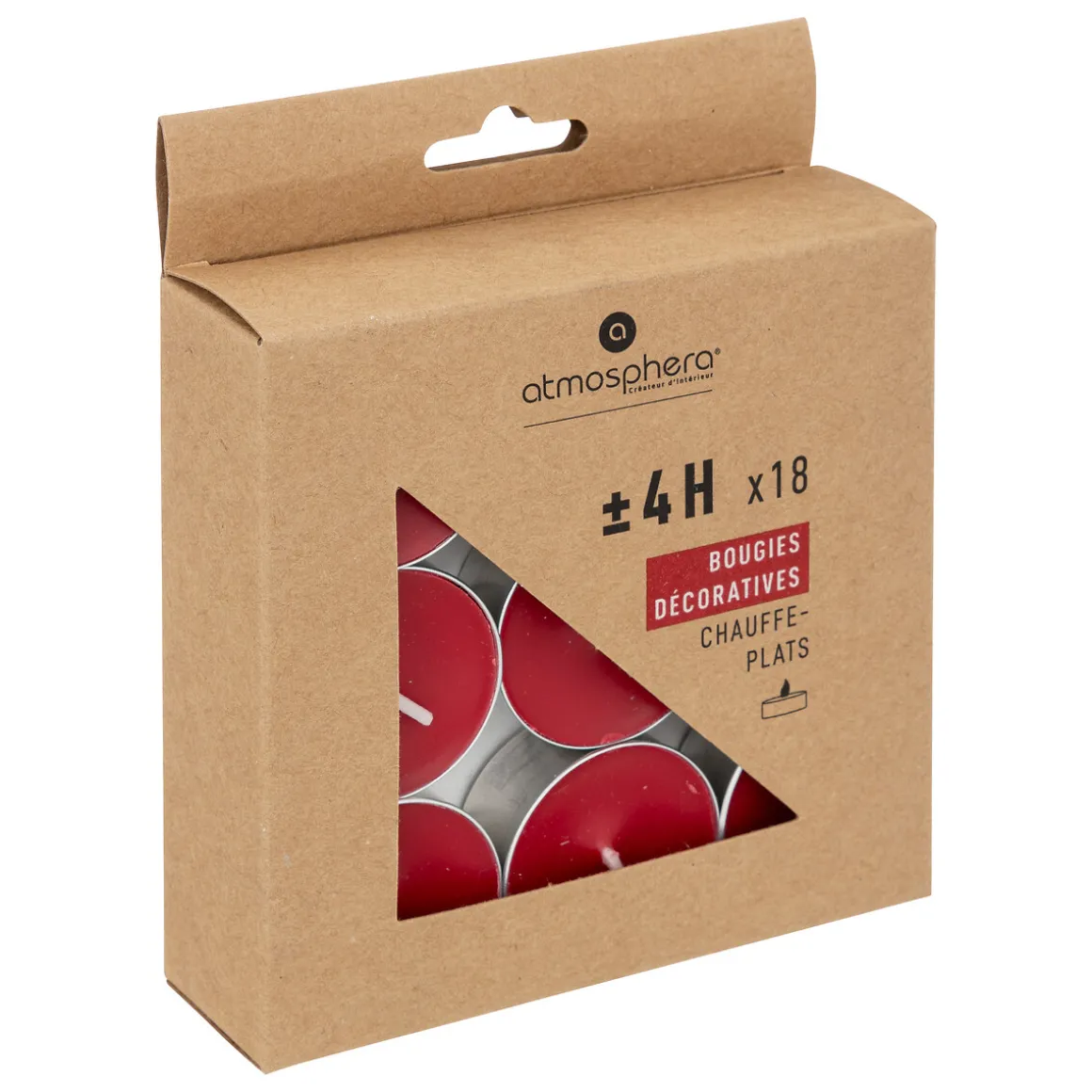 18 Bougies chauffe-plats "Hugo"