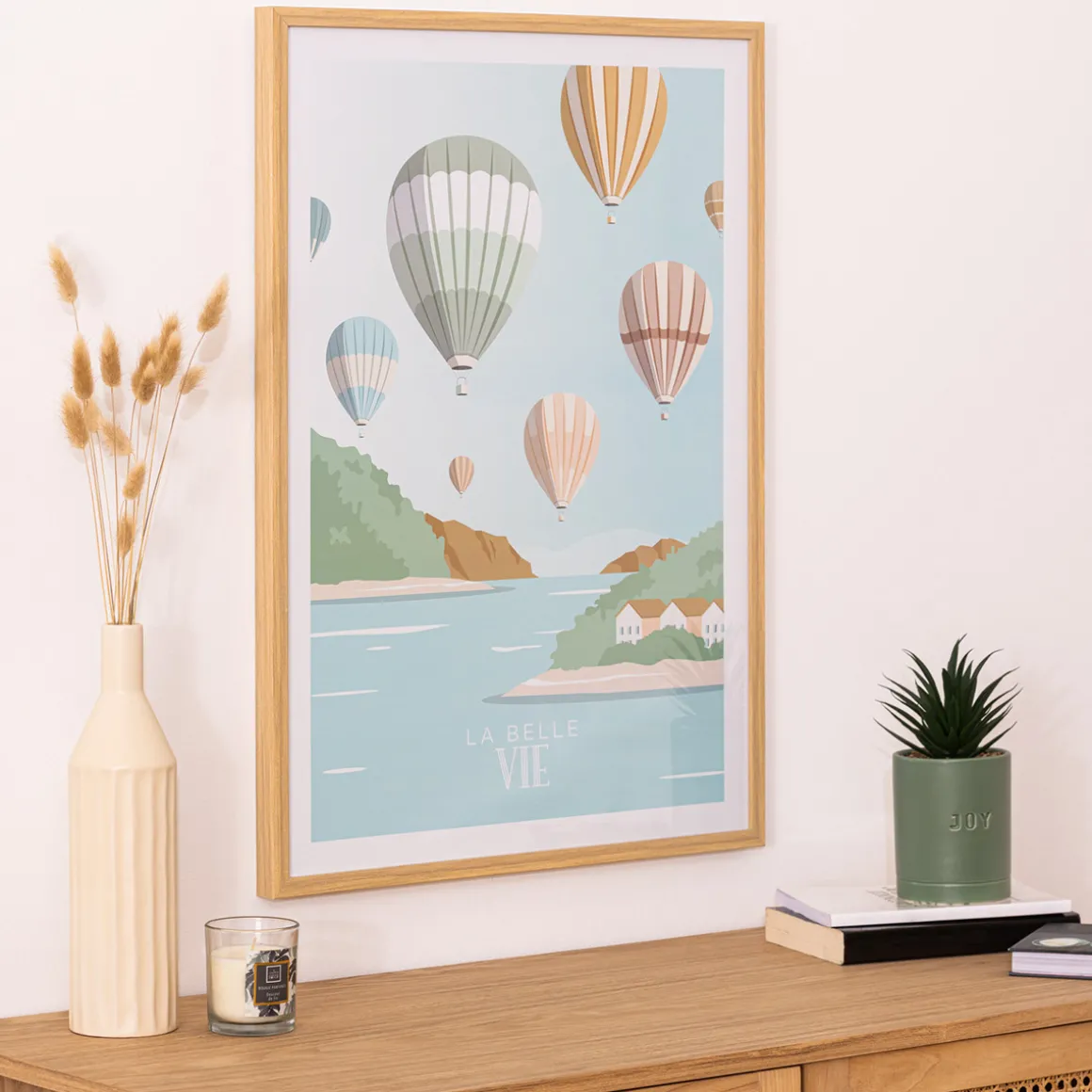 Affiche encadrée vie "Claude"