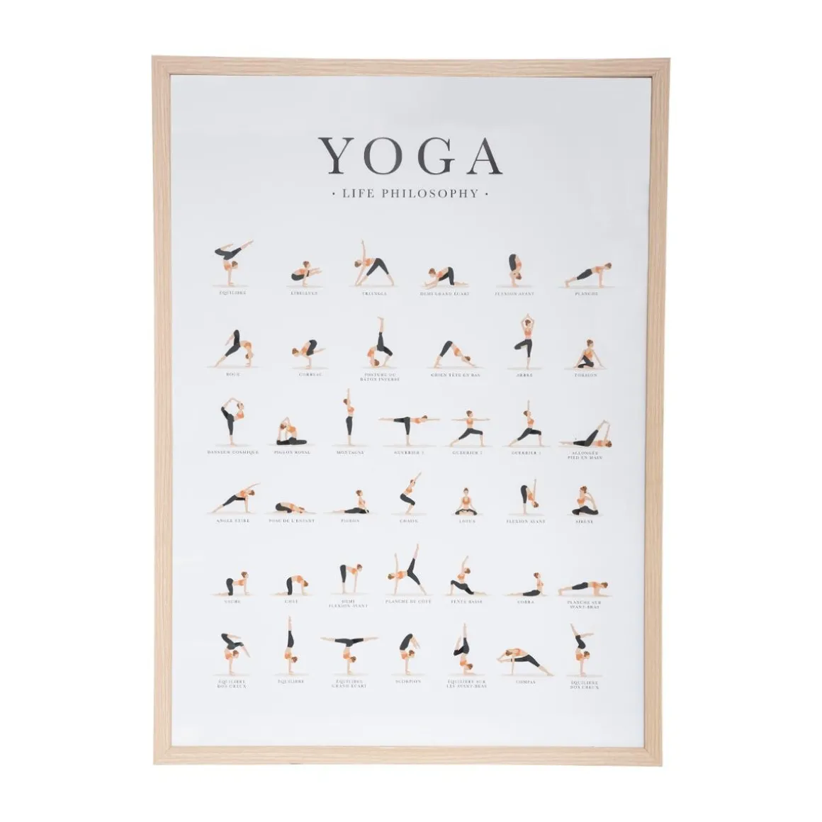 Affiche encadrée "Yoga"