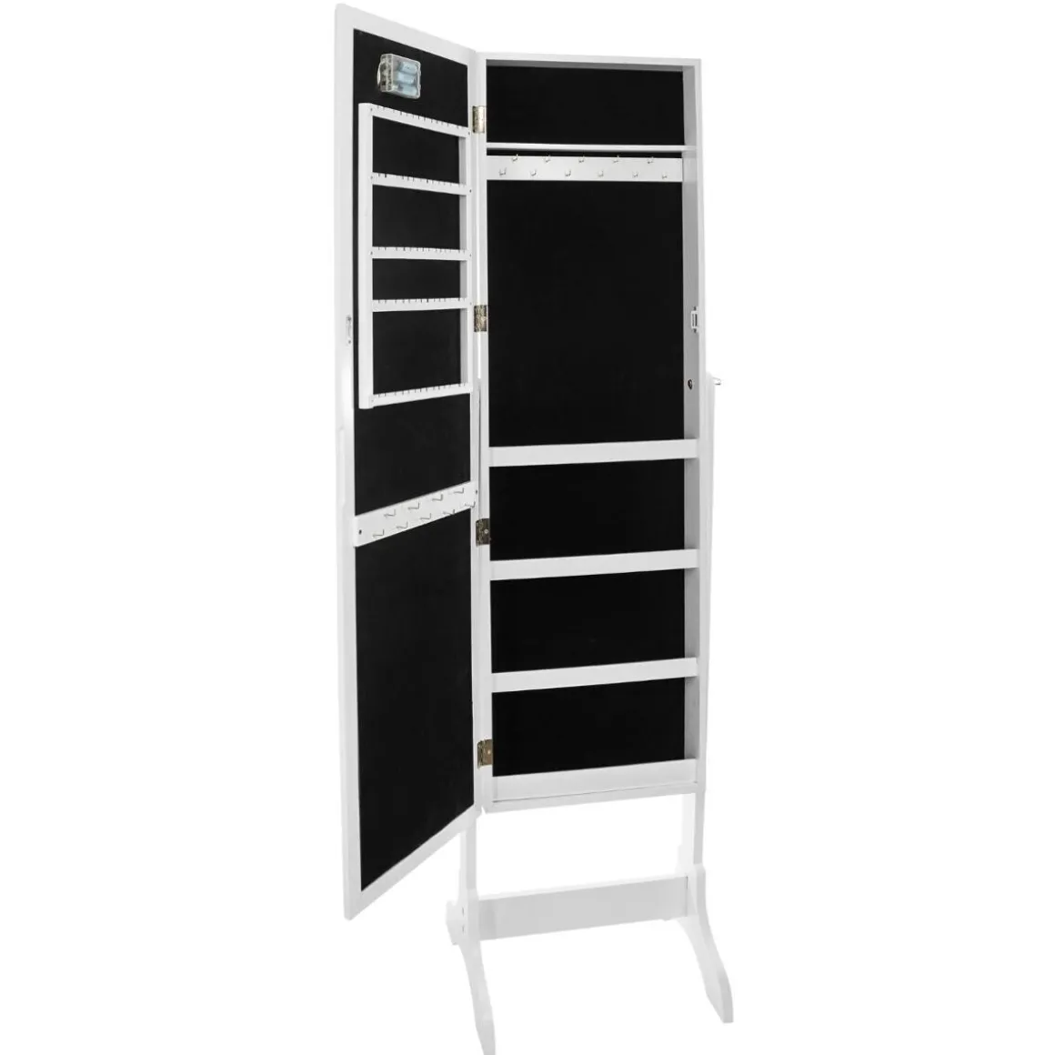 Armoire à bijoux LED, verre