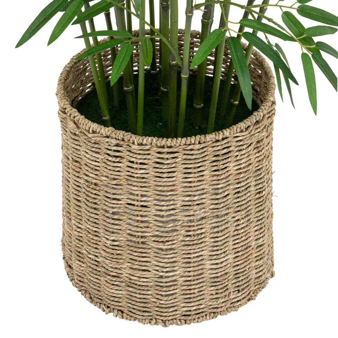 Bambou artificiel, pot naturel