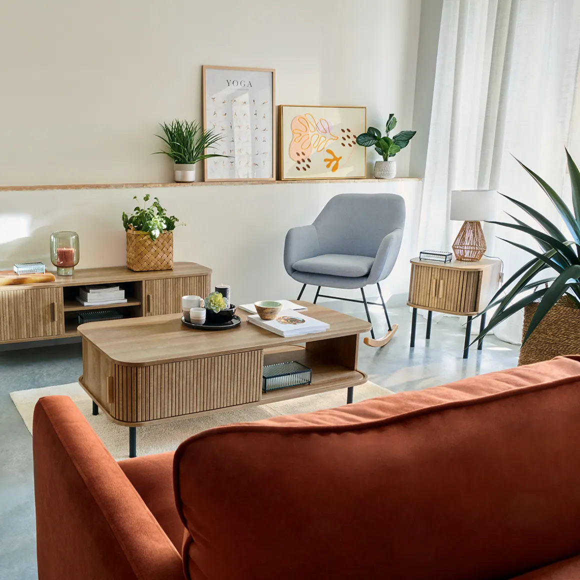 Canapé velours "Candice"