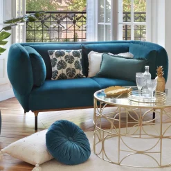 Canapé velours "Isée"