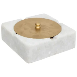 Cendrier marbre, métal