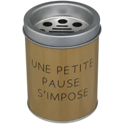 Cendrier "Messages", métal