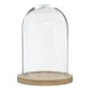 Cloche verre et bois