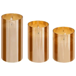 Coffret 3 bougies LED "Sena"