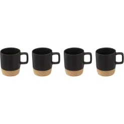 Coffret 4 tasses "Café de la place"
