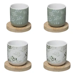 Coffret 4 tasses "Green Harmony"