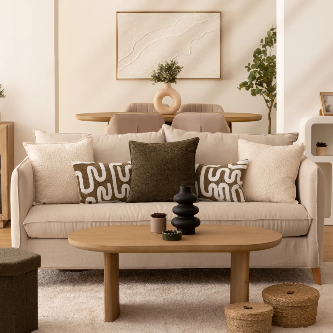 Coussin bouclette "Soana"