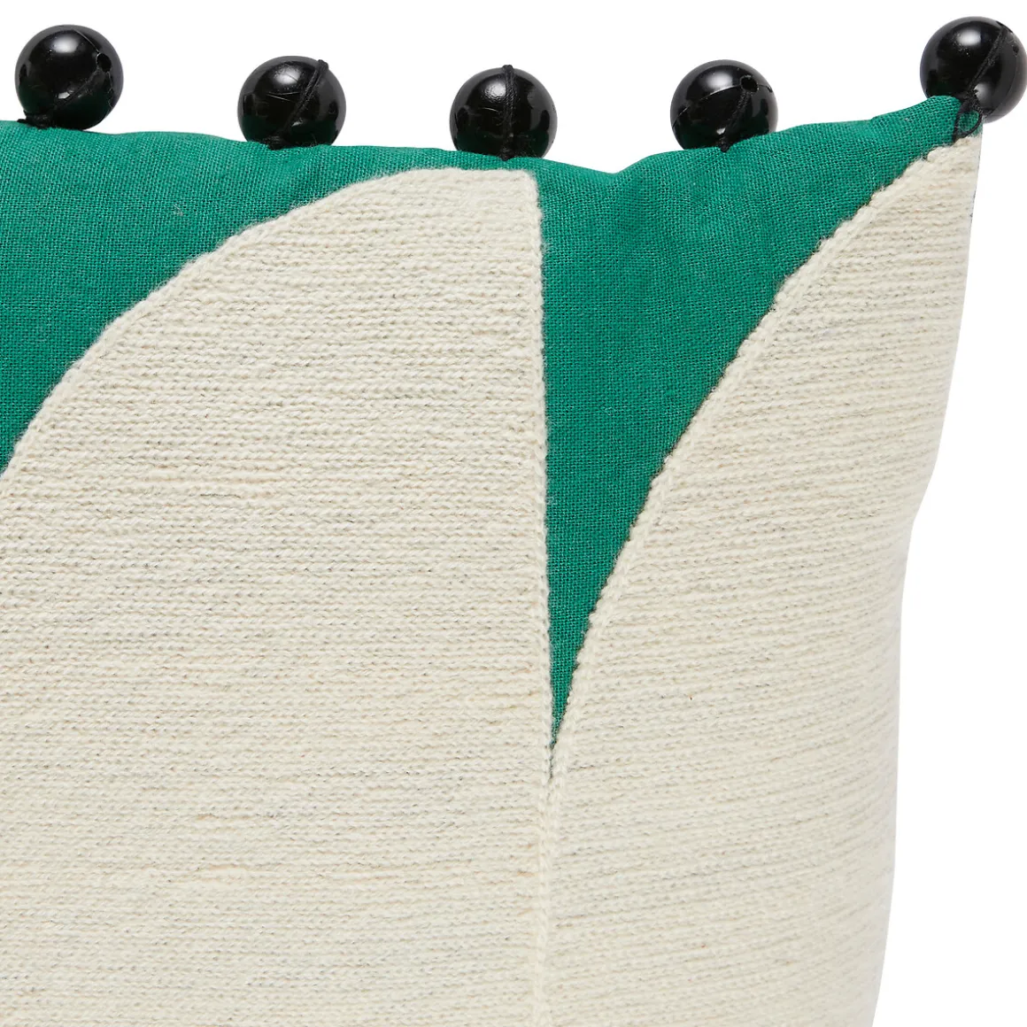 Coussin brodé "Malakite"