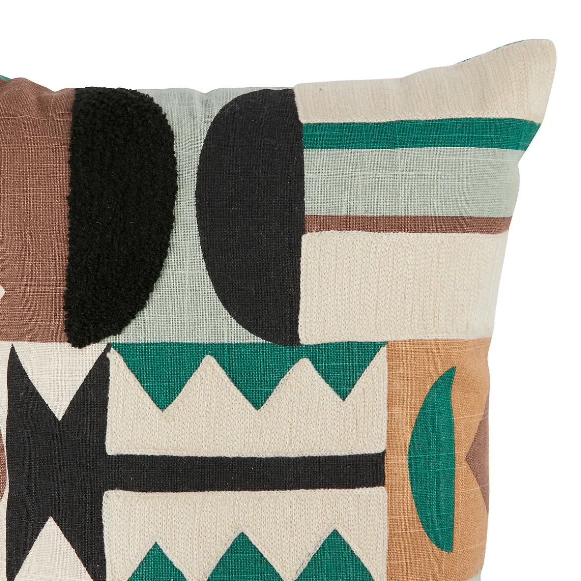 Coussin brodé "Malakite"