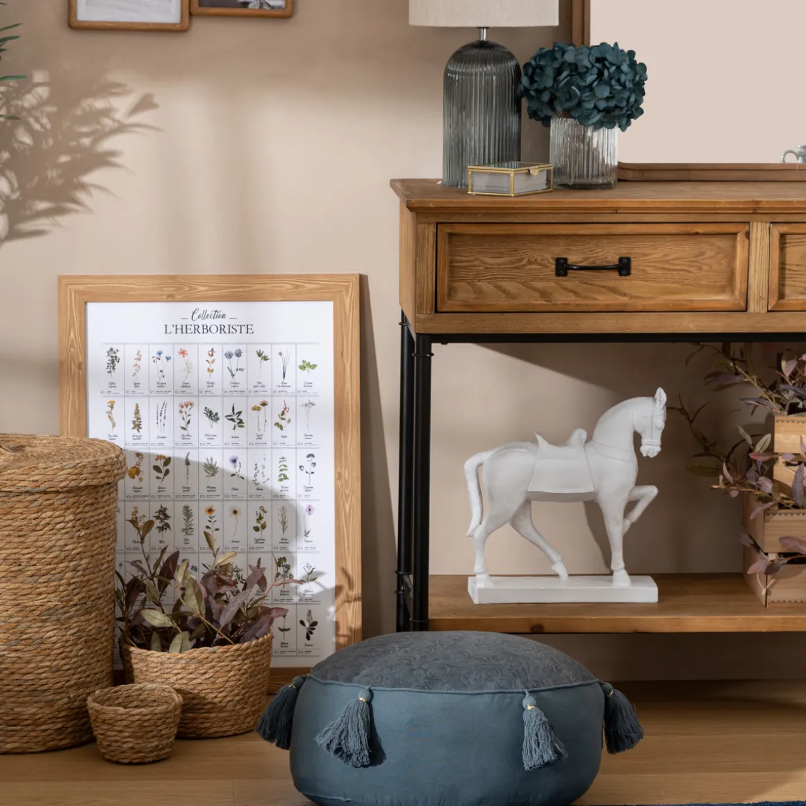 Coussin de sol "Little cottage