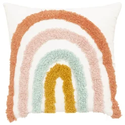 Coussin enfant "Arc-en-ciel", coton