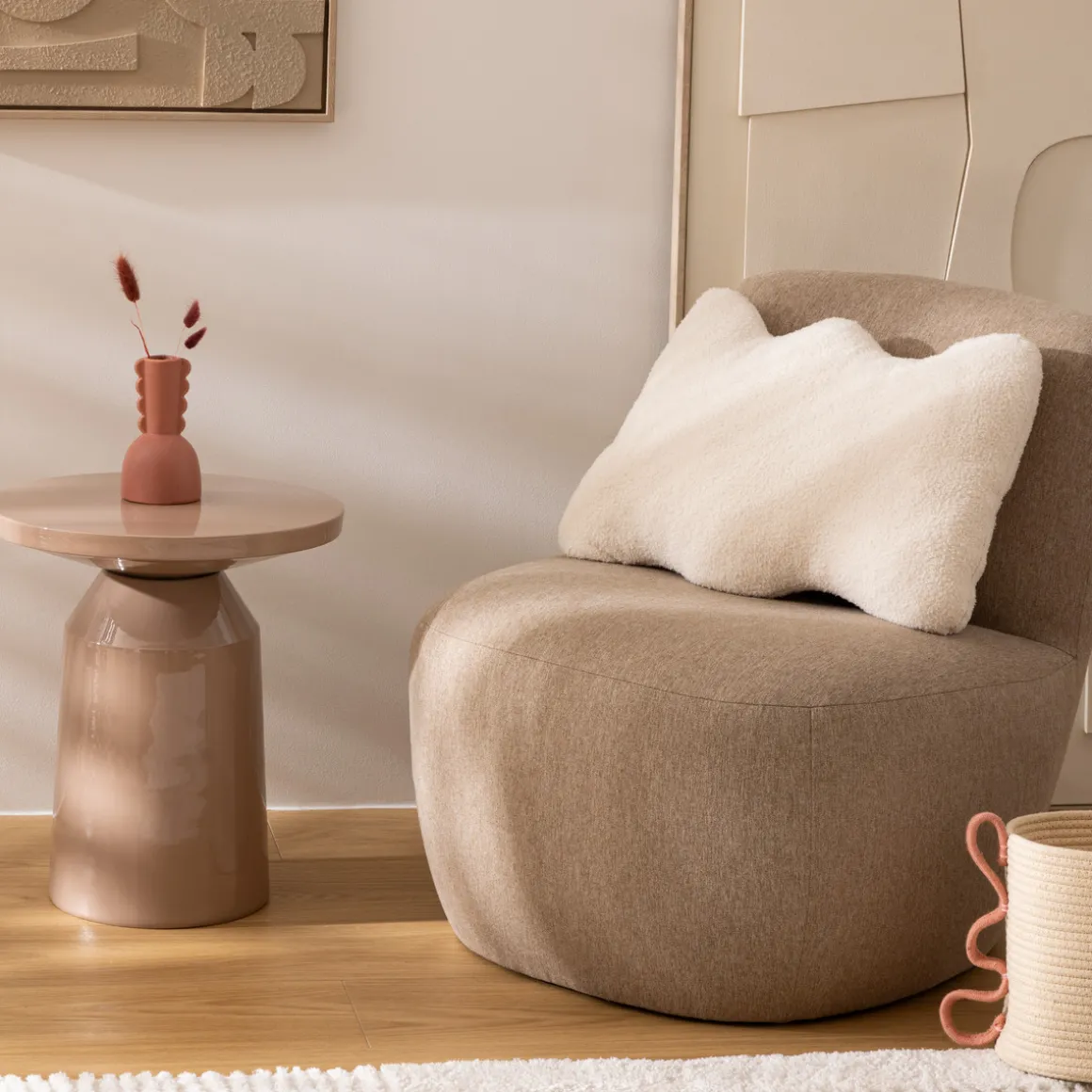 Coussin forme "Wavy bliss"