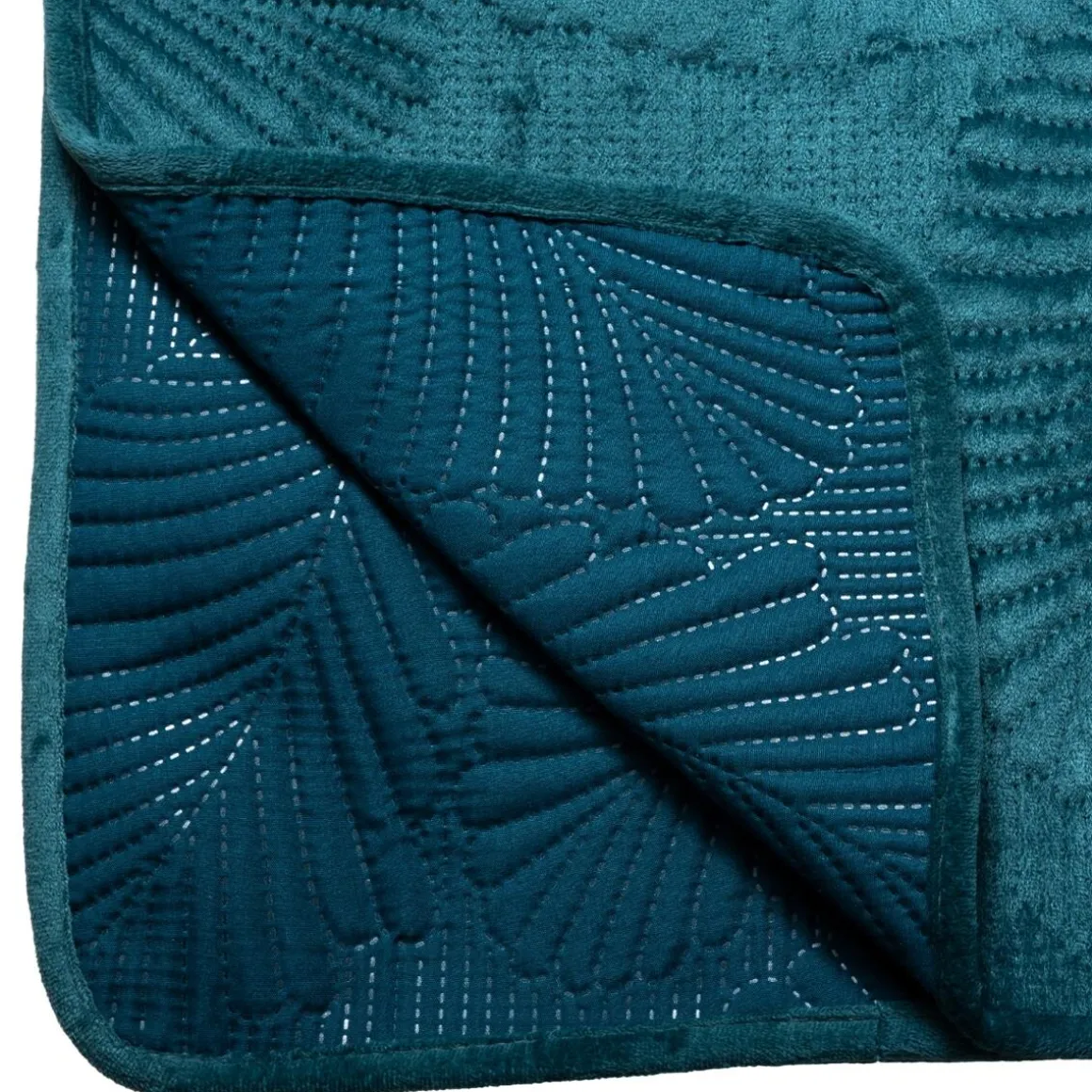 Dessus de lit "Feuille", velours