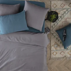 Drap-housse "Linah", lin lavé