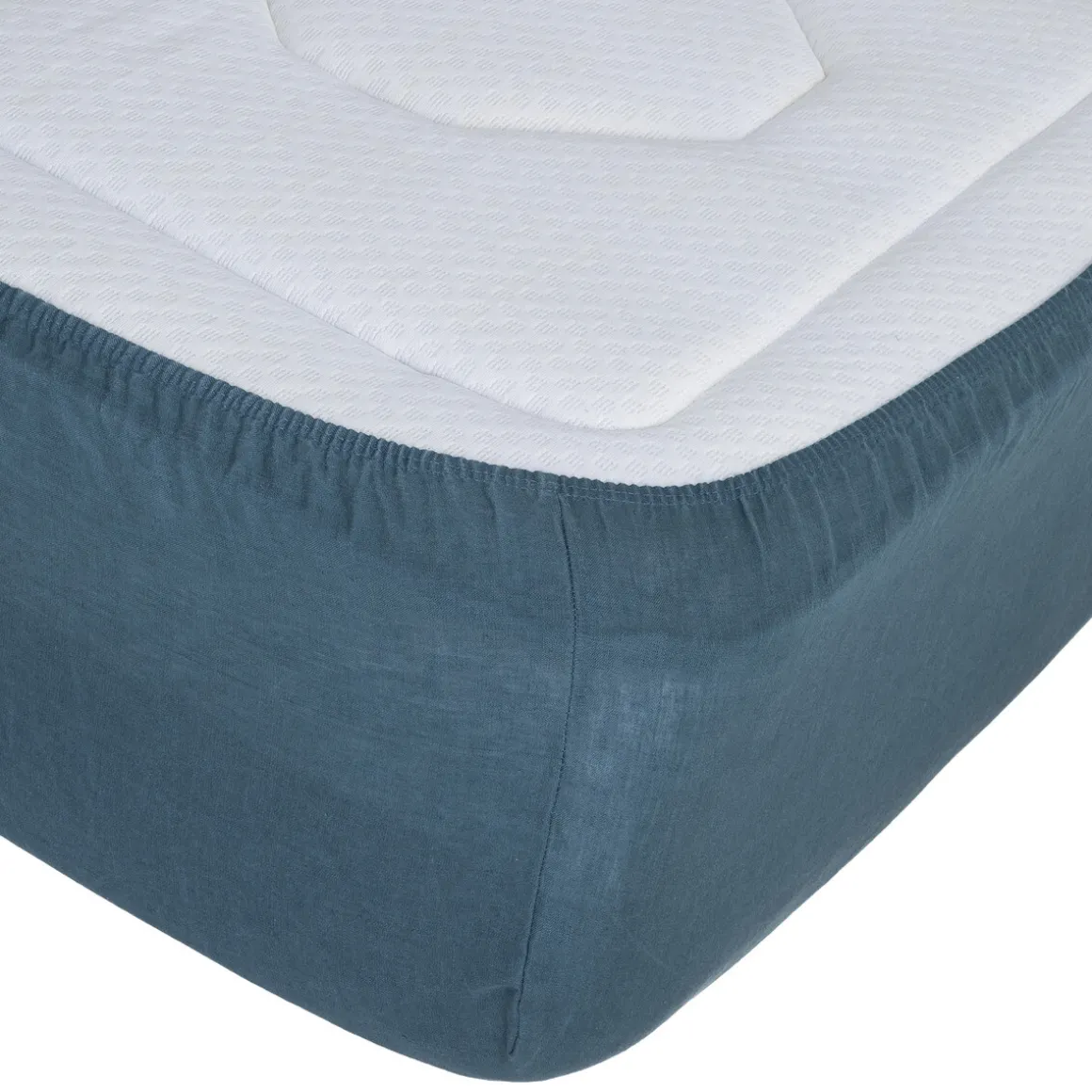 Drap-housse "Linah", lin lavé