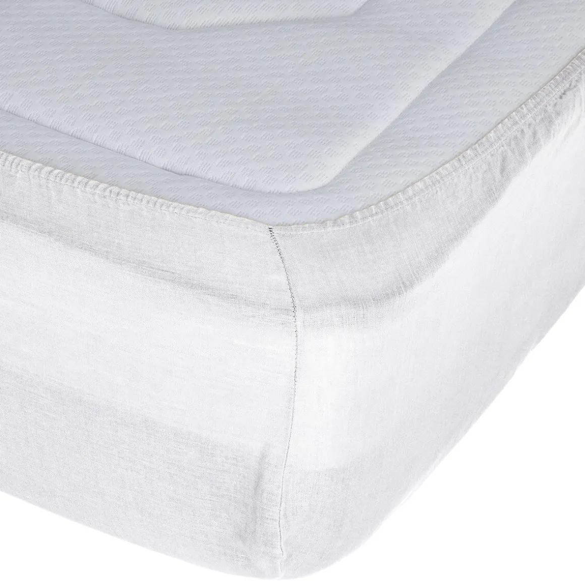 Drap-housse "Linah", lin lavé