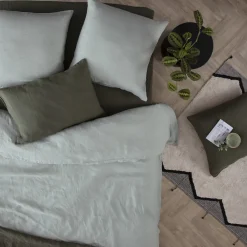 Drap-housse "Linah", lin lavé