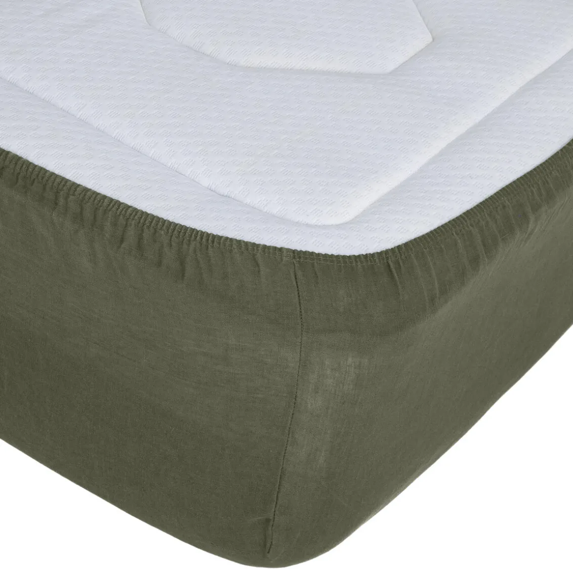 Drap-housse "Linah", lin lavé