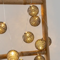 Guirlande LED 10 boules, pile