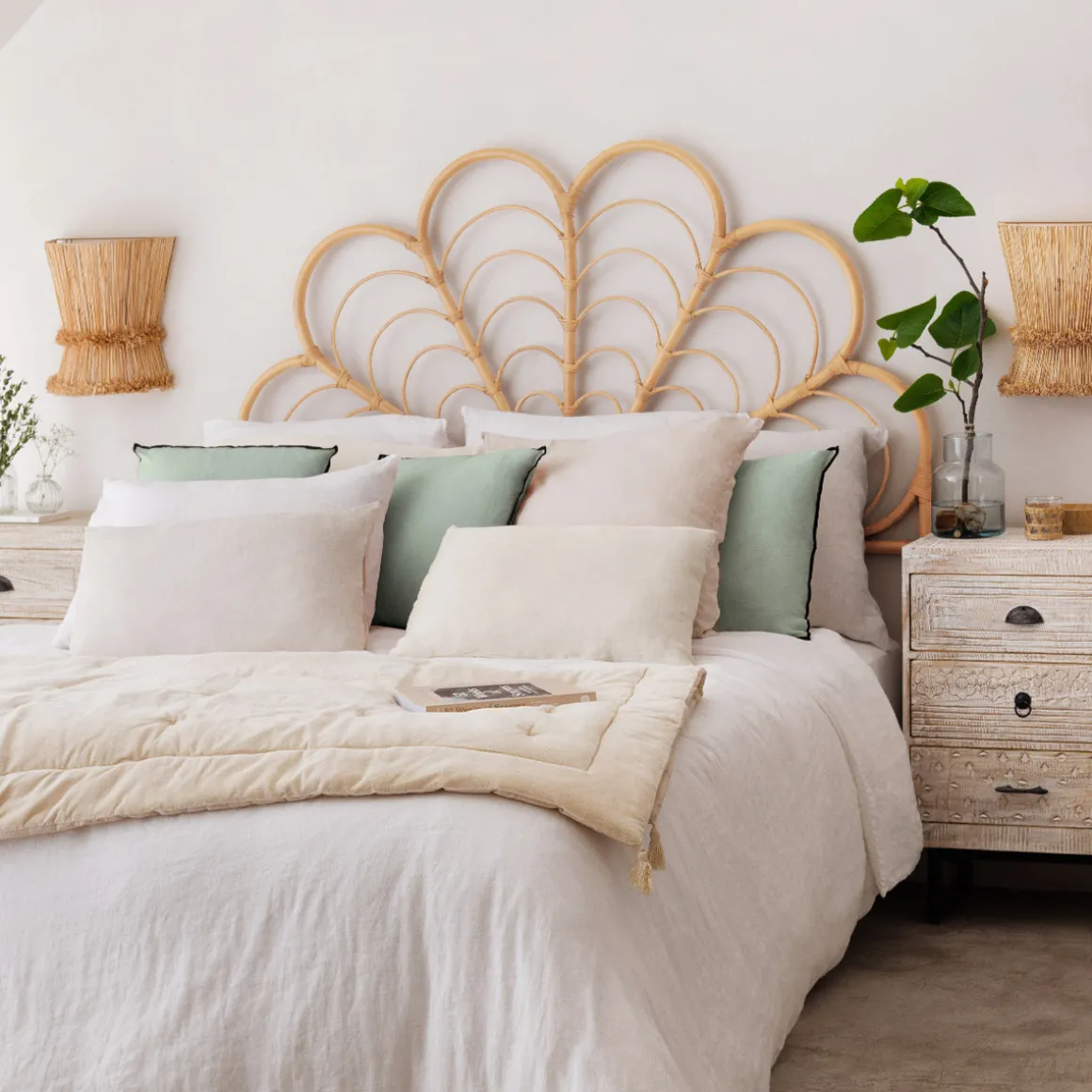 Housse de couette "Linah", lin lavé