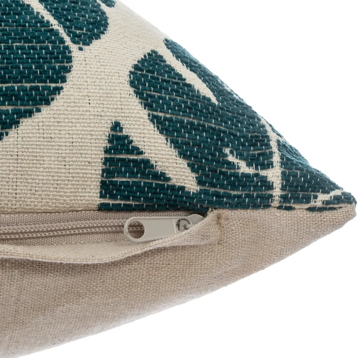 Housse de coussin "Feuilles"