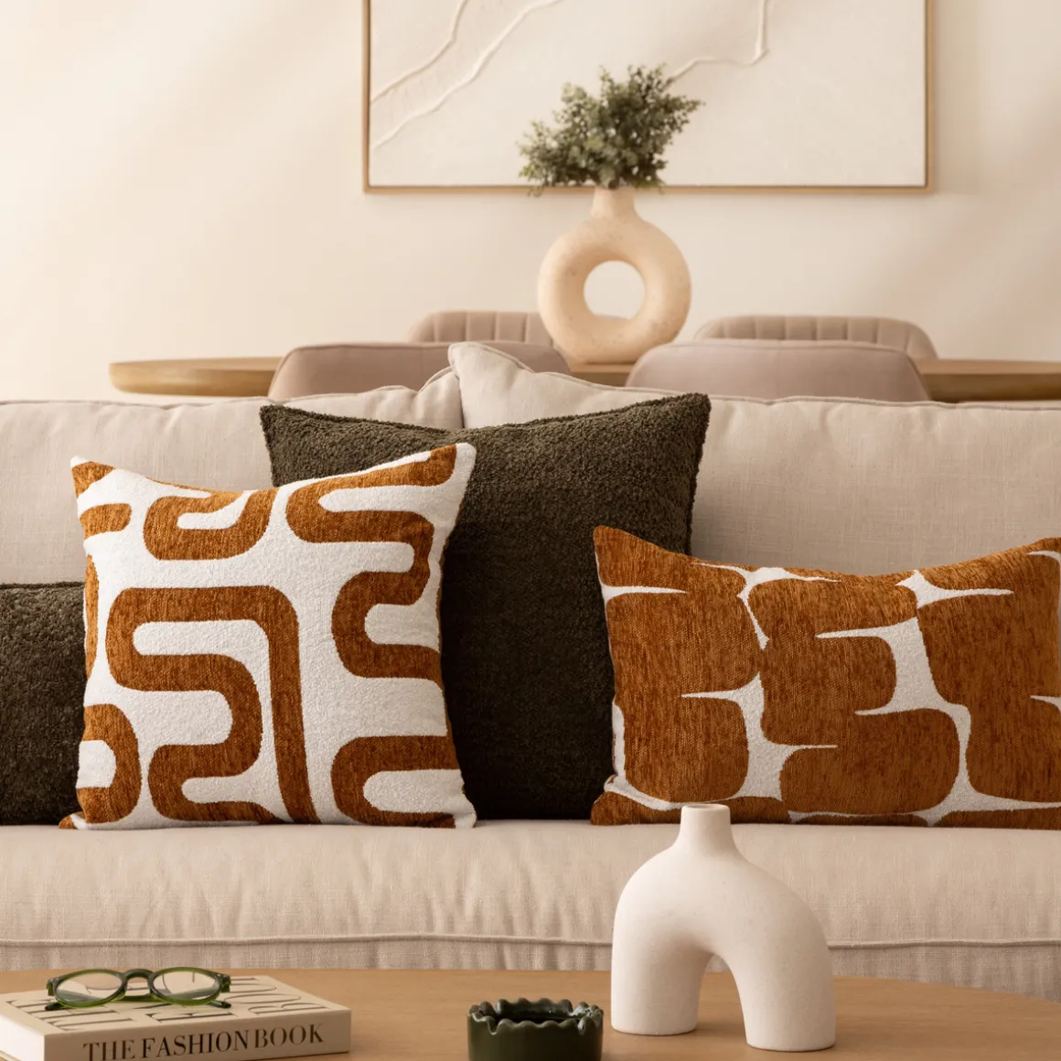 Housse de coussin "Jeni", chenille