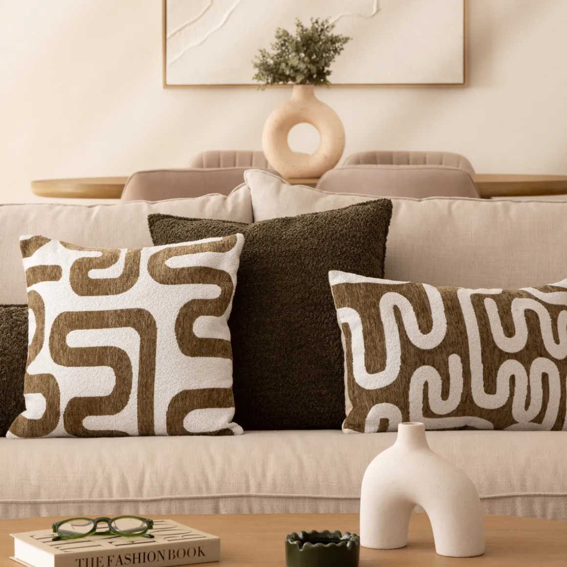 Housse de coussin "Jeni", chenille