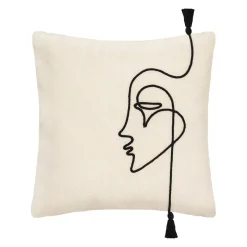 Housse de coussin "Visage"