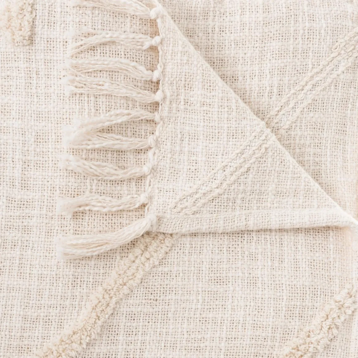 Jeté de lit "Inca", coton tufté