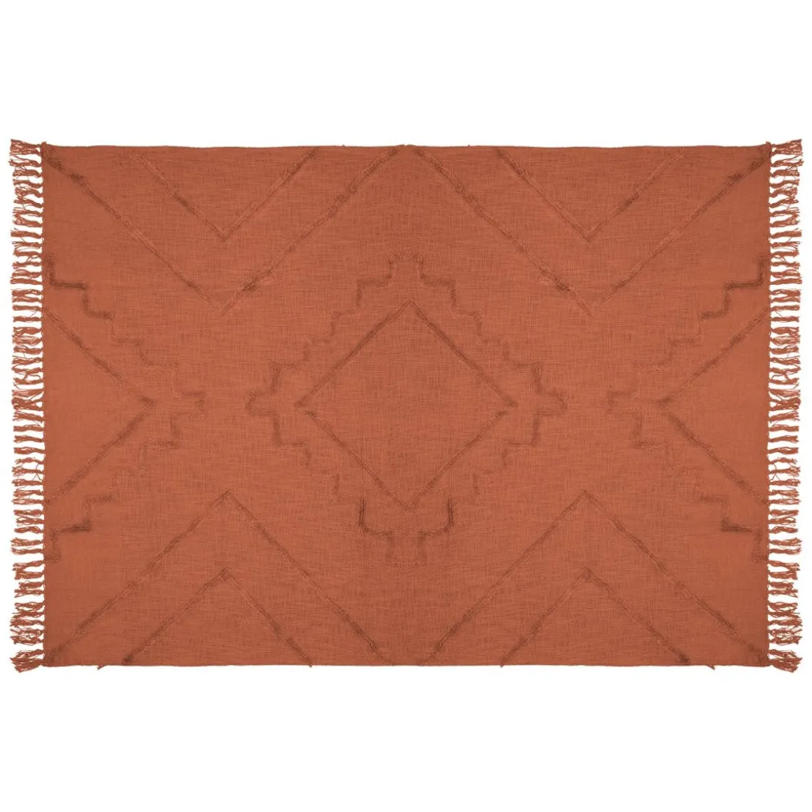 Jeté de lit "Inca", coton tufté