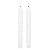 Lot de 2 bougies bâtons LED "Twist Aloe"