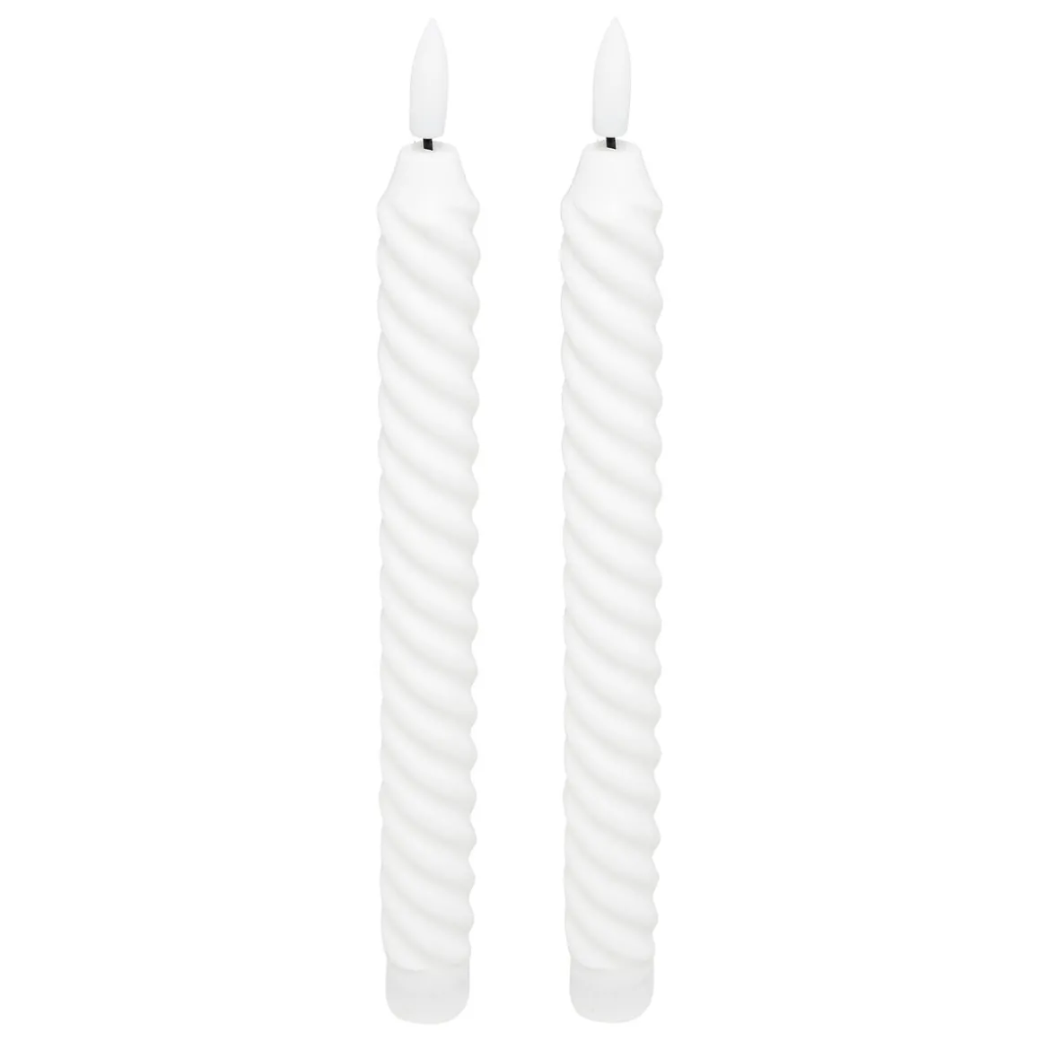 Lot de 2 bougies bâtons LED "Twist Aloe"