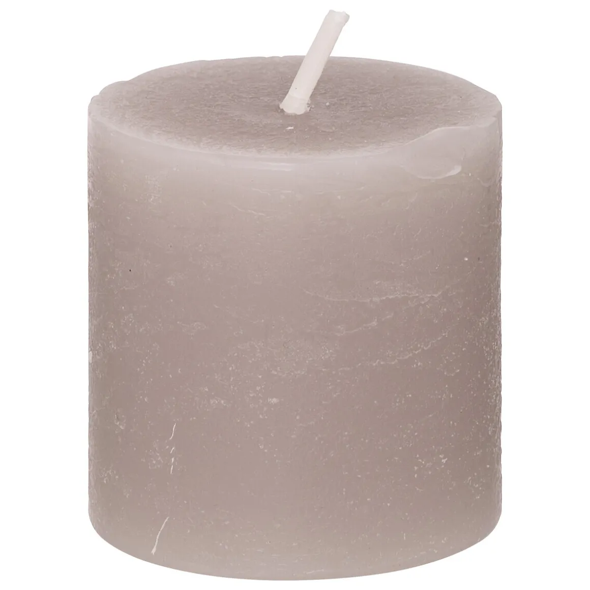 Lot de 4 bougies rustiques "Olia"