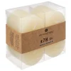 Lot de 4 bougies rustiques