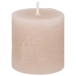 Lot de 4 bougies rustiques "Olia"