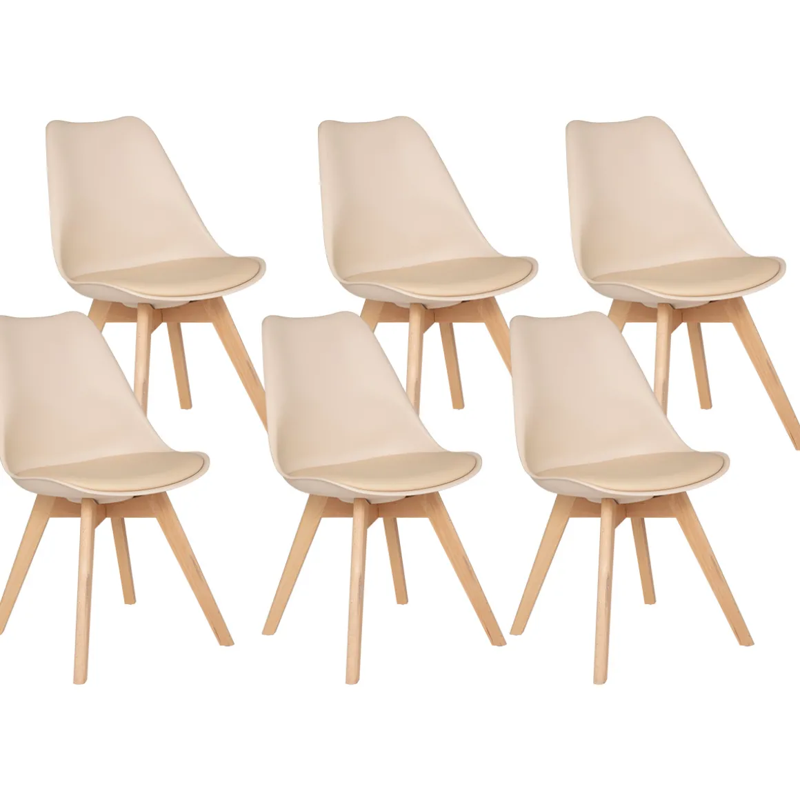 Lot de 6 chaises "Baya"
