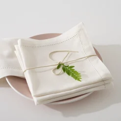 Lot de 4 serviettes de table "Chambray"