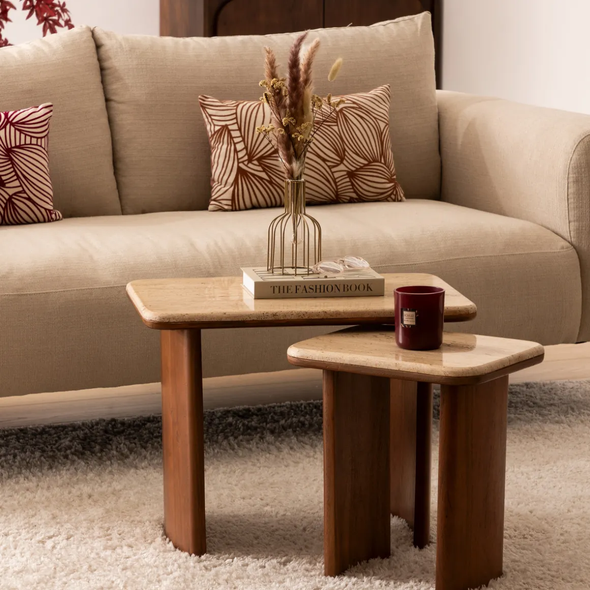 Lot de 2 tables basses "Jivan"