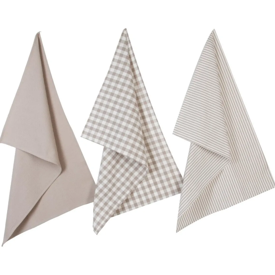 Lot de 3 torchons coton