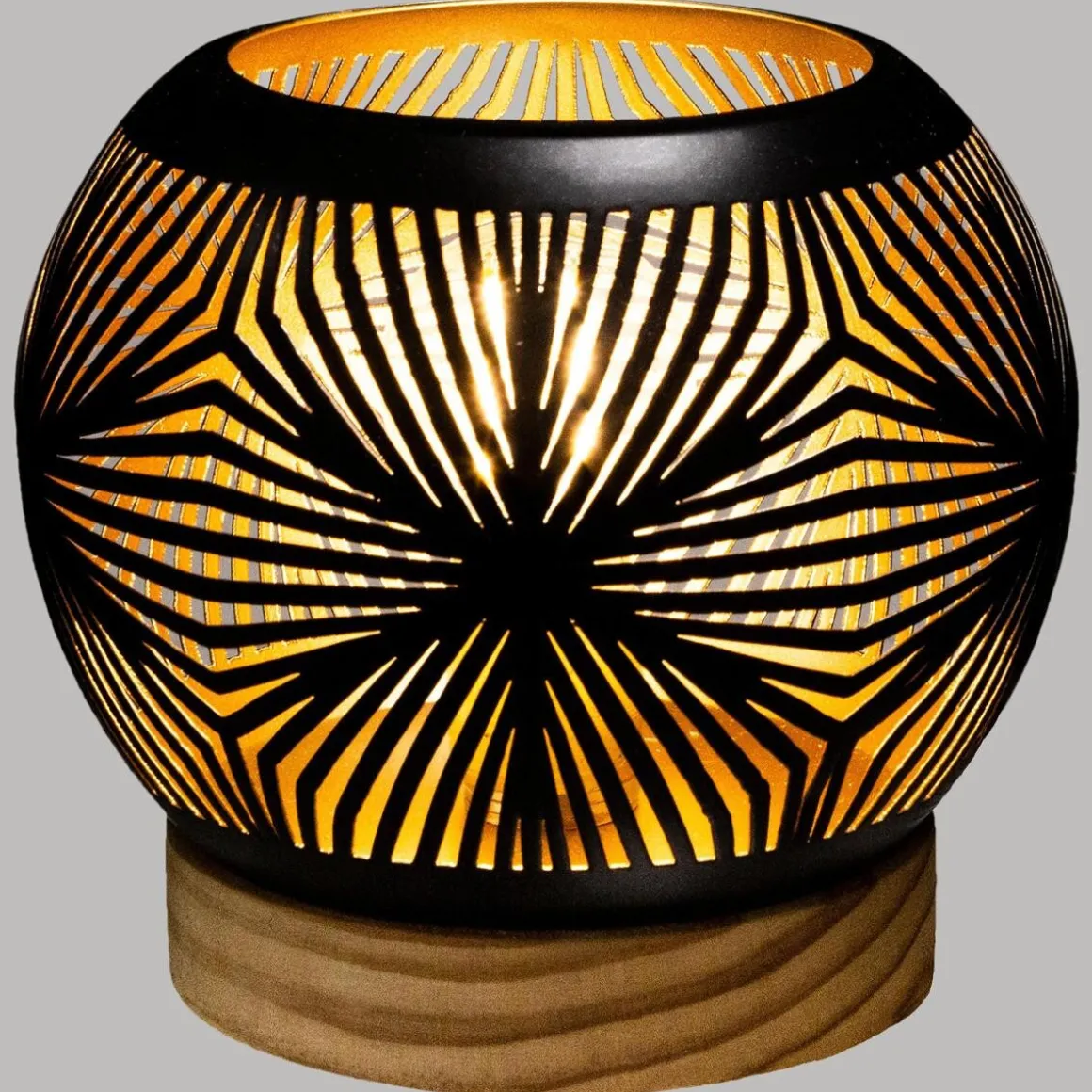 Photophore boule LED métal