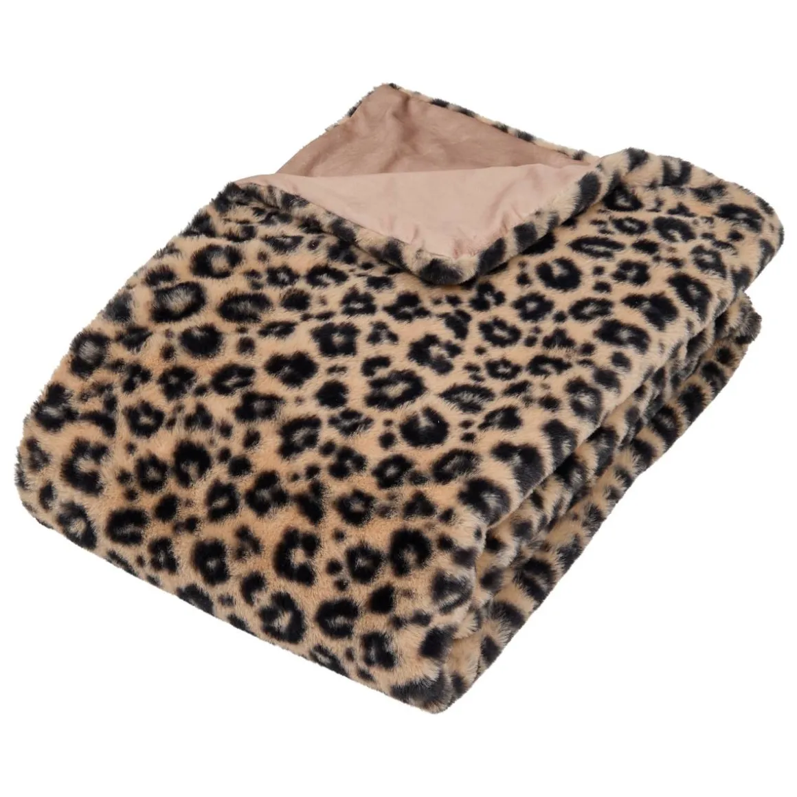 Plaid fausse fourrure imprimé "Orana"