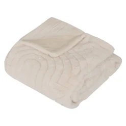 Plaid fausse fourrure jacquard "Arka"