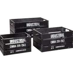 Set de 3 cagettes "Indus" métal