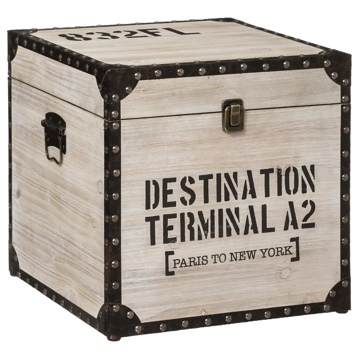 Set de 3 malles carrées "Rétro Factory"