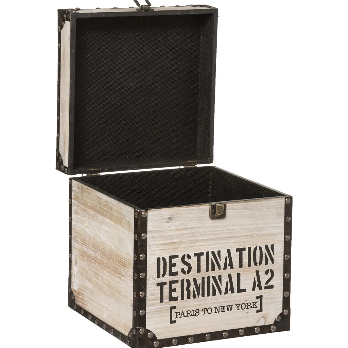 Set de 3 malles carrées "Rétro Factory"