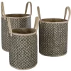 Set de 3 paniers à anses "Nomade"