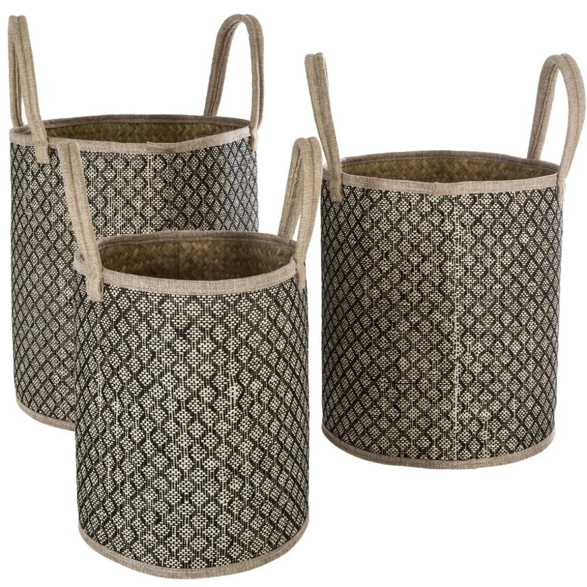 Set de 3 paniers à anses "Nomade"